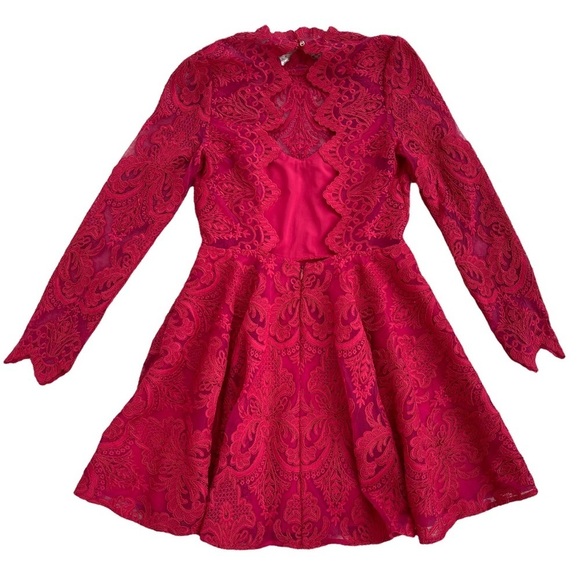 Saylor Red Raspberry Rita Lace dress - Picture 10 of 15